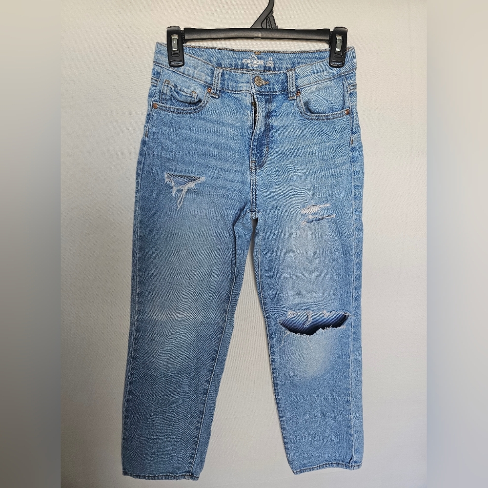 Light Blue Distressed Straight legWomen’s Jeans